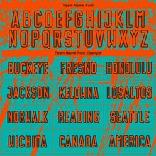 Load image into Gallery viewer, Custom Aqua Orange-Black Sublimation Soccer Uniform Jersey