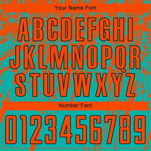 Load image into Gallery viewer, Custom Aqua Orange-Black Sublimation Soccer Uniform Jersey