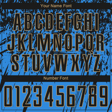 Load image into Gallery viewer, Custom Powder Blue Black-Old Gold Sublimation Soccer Uniform Jersey