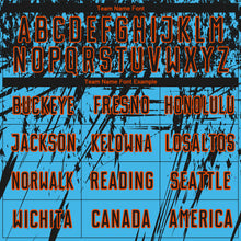 Load image into Gallery viewer, Custom Sky Blue Black-Orange Sublimation Soccer Uniform Jersey