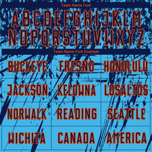 Load image into Gallery viewer, Custom Sky Blue Navy-Orange Sublimation Soccer Uniform Jersey