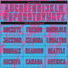 Load image into Gallery viewer, Custom Sky Blue Pink-Black Sublimation Soccer Uniform Jersey