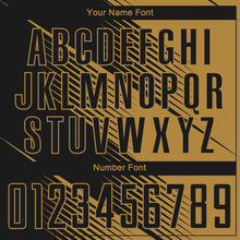 Load image into Gallery viewer, Custom Old Gold Black Sublimation Soccer Uniform Jersey