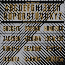 Load image into Gallery viewer, Custom Gray Black-Old Gold Sublimation Soccer Uniform Jersey