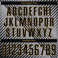 Load image into Gallery viewer, Custom Gray Black-Old Gold Sublimation Soccer Uniform Jersey