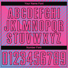 Load image into Gallery viewer, Custom Light Blue Pink-Black Sublimation Soccer Uniform Jersey