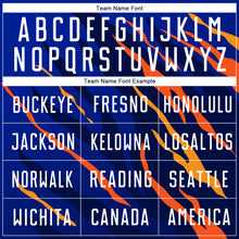 Load image into Gallery viewer, Custom Royal White Yellow-Black Sublimation Soccer Uniform Jersey