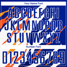 Load image into Gallery viewer, Custom Royal Yellow-Red Sublimation Soccer Uniform Jersey