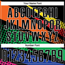 Load image into Gallery viewer, Custom Black Orange-Kelly Green Sublimation Soccer Uniform Jersey