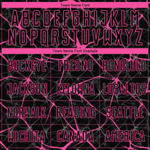 Load image into Gallery viewer, Custom Black Pink Sublimation Soccer Uniform Jersey