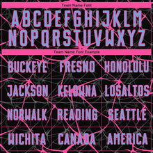 Load image into Gallery viewer, Custom Black Light Blue-Pink Sublimation Soccer Uniform Jersey