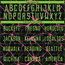 Load image into Gallery viewer, Custom Black Neon Green-Pink Sublimation Soccer Uniform Jersey