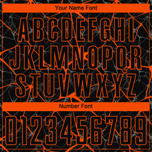 Load image into Gallery viewer, Custom Black Orange Sublimation Soccer Uniform Jersey