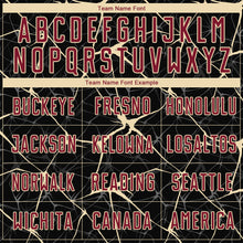 Load image into Gallery viewer, Custom Black Crimson-City Cream Sublimation Soccer Uniform Jersey