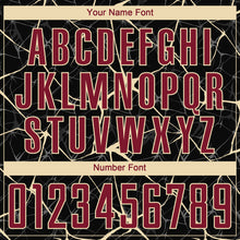 Load image into Gallery viewer, Custom Black Crimson-City Cream Sublimation Soccer Uniform Jersey