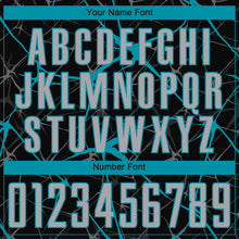 Load image into Gallery viewer, Custom Black Gray-Teal Sublimation Soccer Uniform Jersey