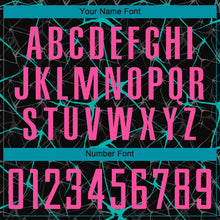 Load image into Gallery viewer, Custom Black Pink-Aqua Sublimation Soccer Uniform Jersey