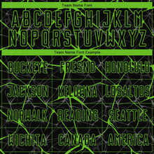 Load image into Gallery viewer, Custom Black Aurora Green Sublimation Soccer Uniform Jersey