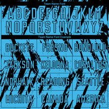 Load image into Gallery viewer, Custom Sky Blue Black Sublimation Soccer Uniform Jersey