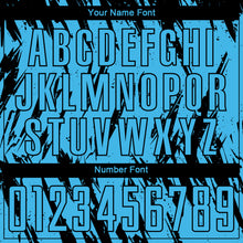 Load image into Gallery viewer, Custom Sky Blue Black Sublimation Soccer Uniform Jersey