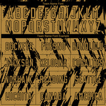 Load image into Gallery viewer, Custom Old Gold Black Sublimation Soccer Uniform Jersey