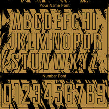 Load image into Gallery viewer, Custom Old Gold Black Sublimation Soccer Uniform Jersey