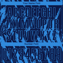 Load image into Gallery viewer, Custom Powder Blue Navy Sublimation Soccer Uniform Jersey