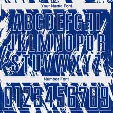 Load image into Gallery viewer, Custom Royal White Sublimation Soccer Uniform Jersey