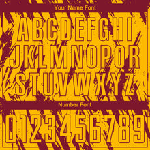 Load image into Gallery viewer, Custom Gold Crimson Sublimation Soccer Uniform Jersey