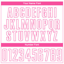 Load image into Gallery viewer, Custom White Pink Sublimation Soccer Uniform Jersey