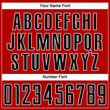 Load image into Gallery viewer, Custom Red Black-White Sublimation Soccer Uniform Jersey