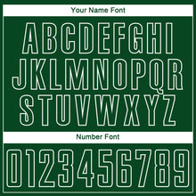 Load image into Gallery viewer, Custom Green Black-White Sublimation Soccer Uniform Jersey