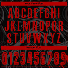 Load image into Gallery viewer, Custom Black Red Sublimation Soccer Uniform Jersey