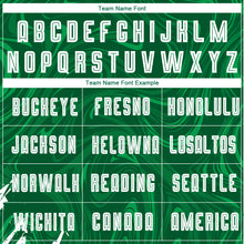 Load image into Gallery viewer, Custom Kelly Green White Sublimation Soccer Uniform Jersey