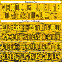 Load image into Gallery viewer, Custom Yellow Black Sublimation Soccer Uniform Jersey