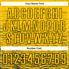 Load image into Gallery viewer, Custom Yellow Black Sublimation Soccer Uniform Jersey