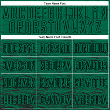 Load image into Gallery viewer, Custom Kelly Green Black Sublimation Soccer Uniform Jersey