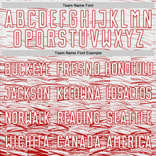 Load image into Gallery viewer, Custom Red White Sublimation Soccer Uniform Jersey