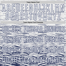 Load image into Gallery viewer, Custom Navy White Sublimation Soccer Uniform Jersey