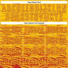 Load image into Gallery viewer, Custom Yellow Red Sublimation Soccer Uniform Jersey