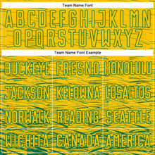 Load image into Gallery viewer, Custom Yellow Kelly Green Sublimation Soccer Uniform Jersey