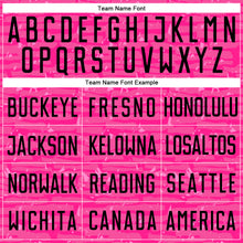 Load image into Gallery viewer, Custom Pink Black Sublimation Soccer Uniform Jersey