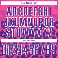 Load image into Gallery viewer, Custom Pink Purple-White Animal Print Sublimation Soccer Uniform Jersey