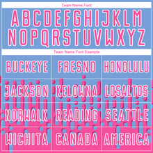 Load image into Gallery viewer, Custom Pink Light Blue-White Abstract Fluid Wave Sublimation Soccer Uniform Jersey