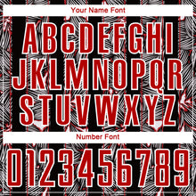 Load image into Gallery viewer, Custom Red Black-White Flowers Sublimation Soccer Uniform Jersey