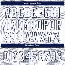 Load image into Gallery viewer, Custom White White-Navy 3D Pattern Two-Button Unisex Softball Jersey