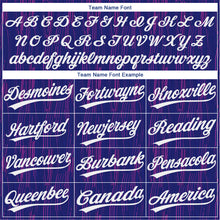 Load image into Gallery viewer, Custom Purple White 3D Pattern Two-Button Unisex Softball Jersey