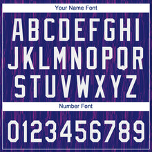 Load image into Gallery viewer, Custom Purple White 3D Pattern Two-Button Unisex Softball Jersey