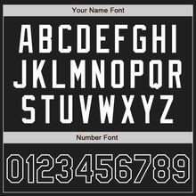 Load image into Gallery viewer, Custom Black Black-White Two-Button Unisex Softball Jersey