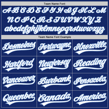 Load image into Gallery viewer, Custom Royal White-Light Blue Two-Button Unisex Softball Jersey